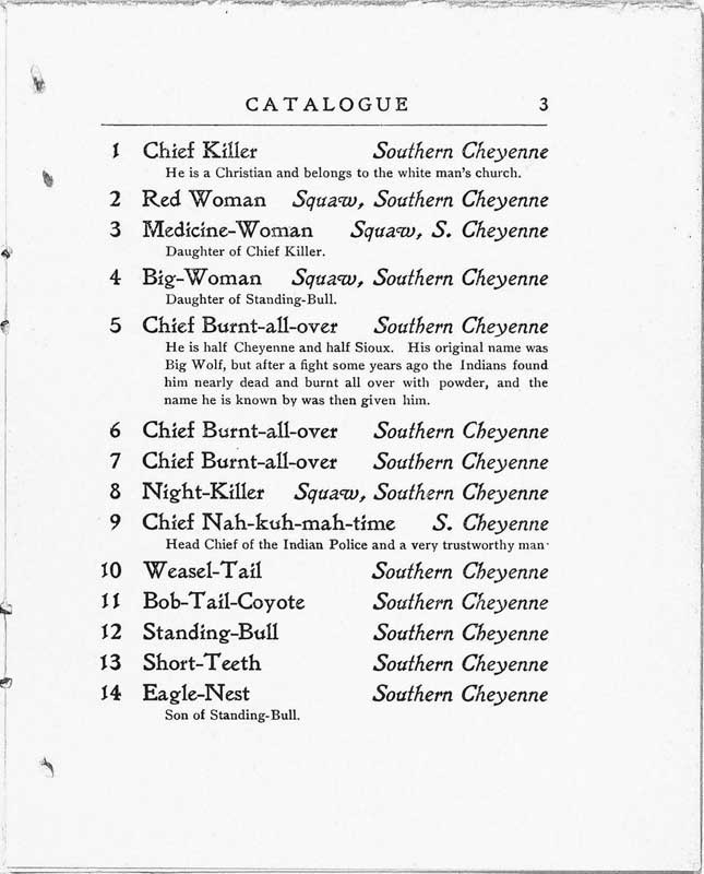 E. A. Burbank Timeline Image - 1899 Exhibit Pamphlet