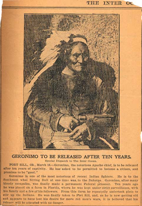E. A. Burbank Timeline Image - Geronimo