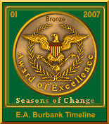 E. A. Burbank Timeline Image - Seasons of Change Logo