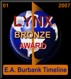 E. A. Burbank Timeline Image - Lynx Award Logo